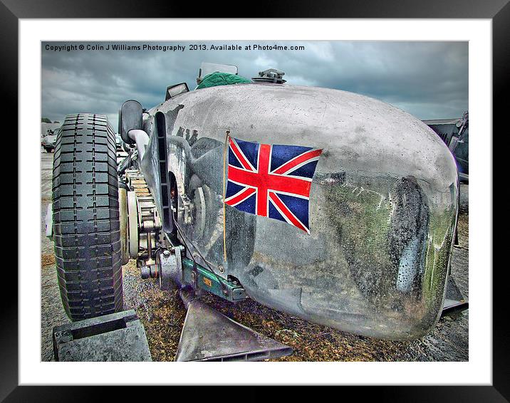 The Brooklands 24 Litre Napier-Railton Framed Mounted Print by Colin Williams Photography