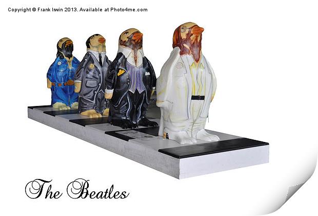The  Beatles as penguins Print by Frank Irwin
