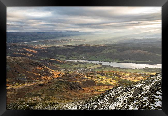 Coniston Light Framed Print by James Grant