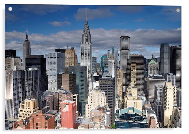 Midtown Manhattan Acrylic by Mark Kelly