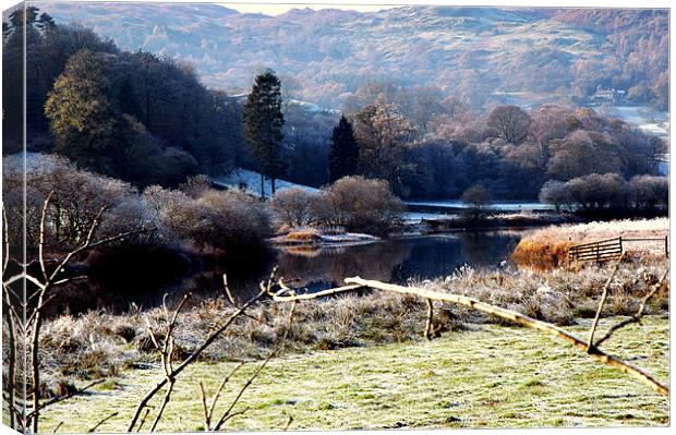Wintertime in the Lake District Canvas Print by JEAN FITZHUGH