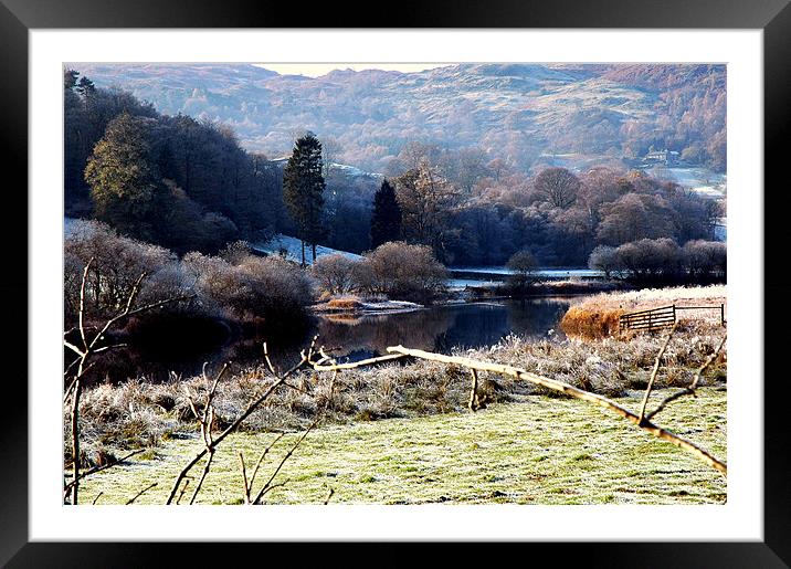 Wintertime in the Lake District Framed Mounted Print by JEAN FITZHUGH