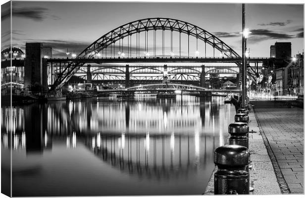 Black and White Bridges Canvas Print by Ray Pritchard