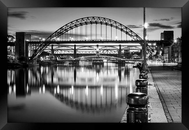 Black and White Bridges Framed Print by Ray Pritchard