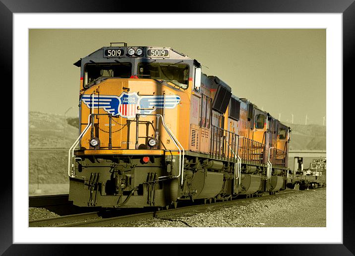 Union Pacific Framed Mounted Print by Rob Hawkins