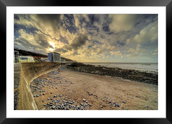 The Beach at Westward Ho! Framed Mounted Print by Rob Hawkins