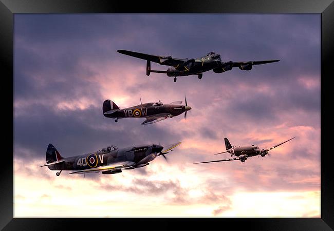 Battle of Britain Memorial Flight Framed Print by J Biggadike