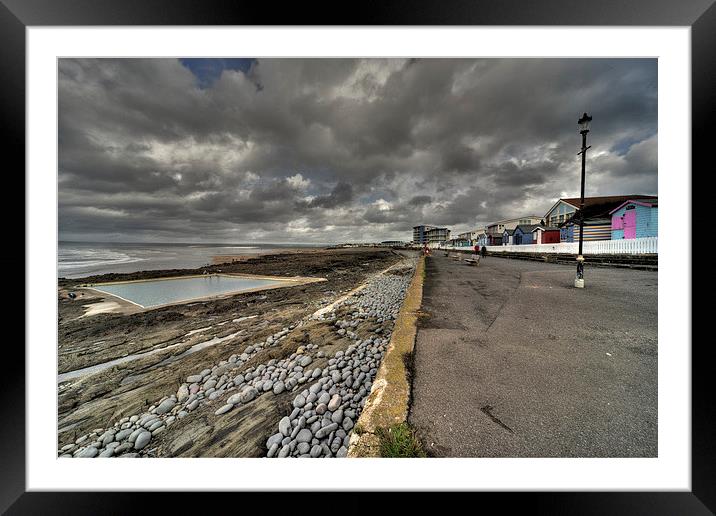 The Beach at Westward Ho! Framed Mounted Print by Rob Hawkins