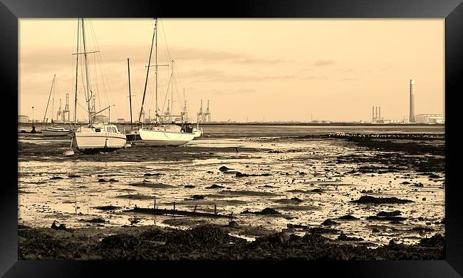 Isle of Grain/Sheerness Framed Print by Claire Colston