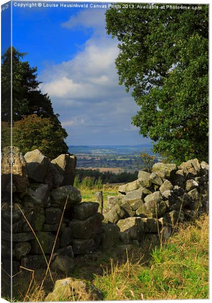 Crumbling dry stone wall Canvas Print by Louise Heusinkveld
