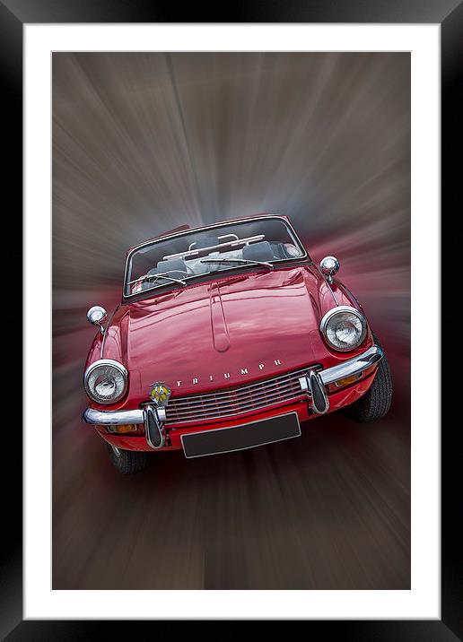 Triumph Spitfire Framed Mounted Print by Thanet Photos