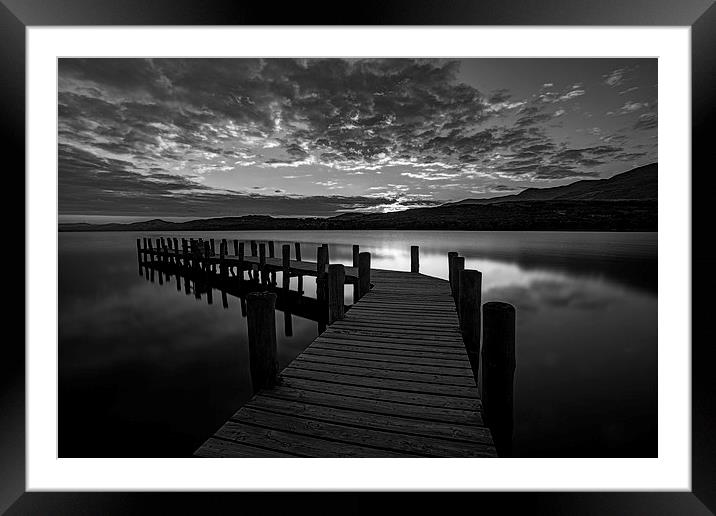 Coniston Water Framed Mounted Print by Graham Moore