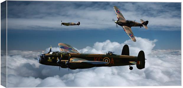 BBMF formation Canvas Print by Oxon Images