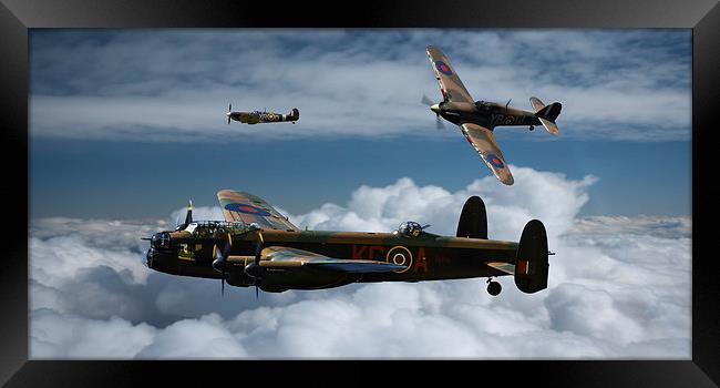 BBMF formation Framed Print by Oxon Images