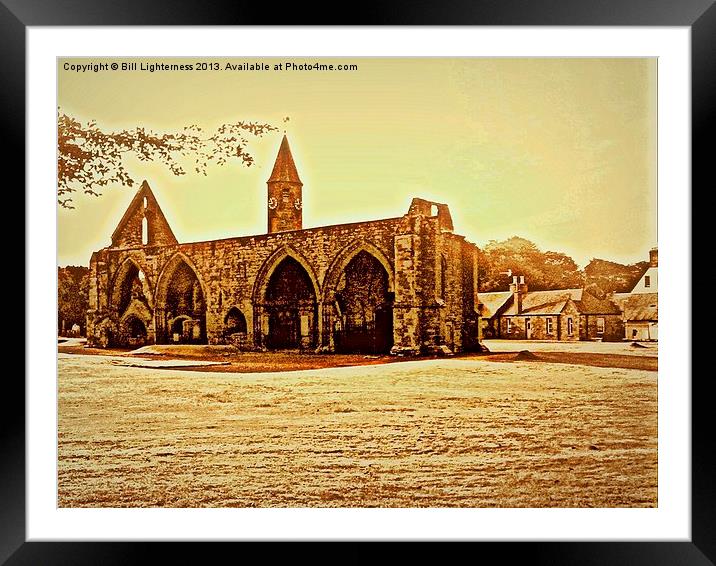 Cathedral Ruins Fortrose Framed Mounted Print by Bill Lighterness