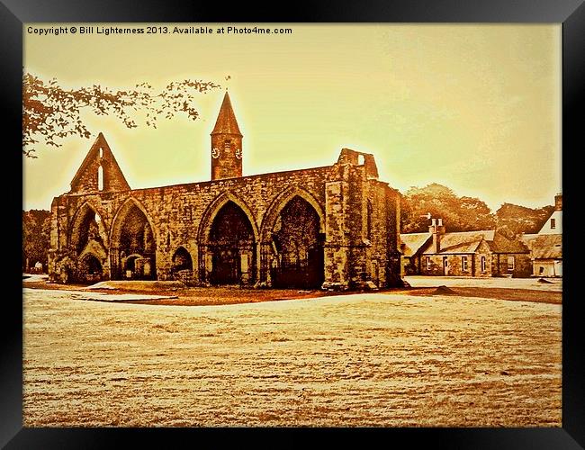 Cathedral Ruins Fortrose Framed Print by Bill Lighterness