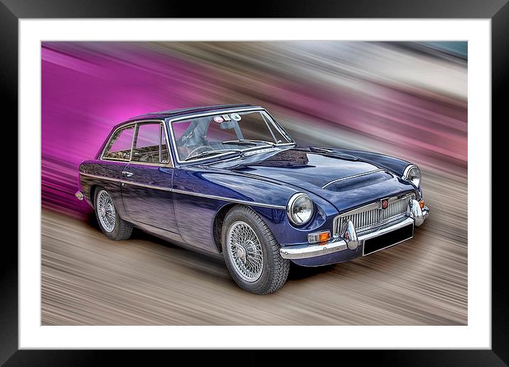 MG Mgc GT Framed Mounted Print by Thanet Photos