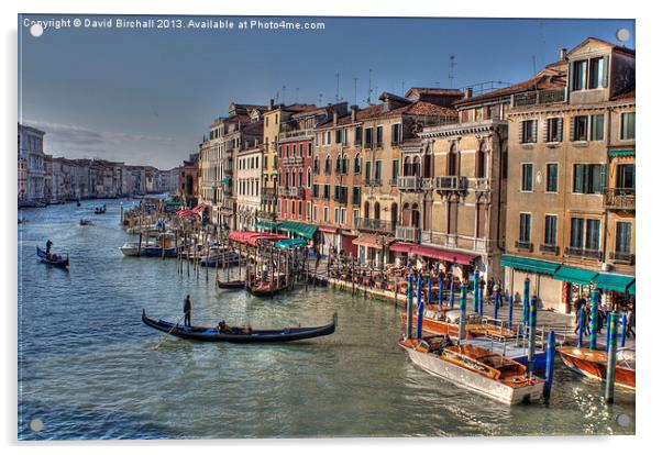 Venice Grand Canal Acrylic by David Birchall