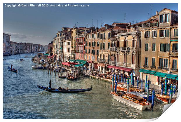 Venice Grand Canal Print by David Birchall