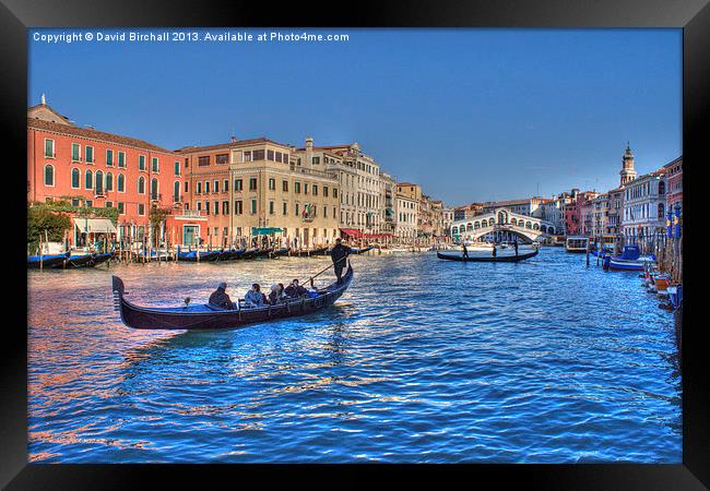 Venice Grand Canal Framed Print by David Birchall