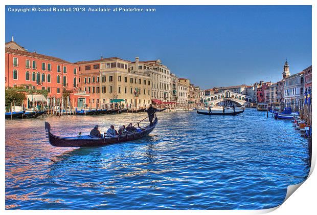 Venice Grand Canal Print by David Birchall