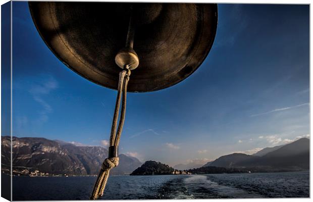 Bell over Bellagio Canvas Print by Phil Wareham