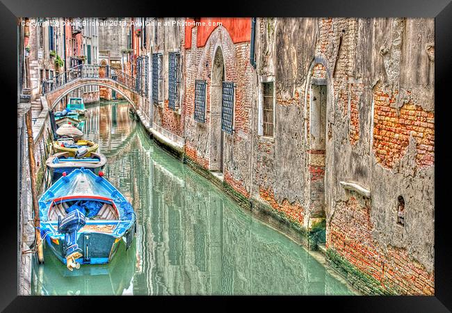 Venice Backwater Framed Print by David Birchall