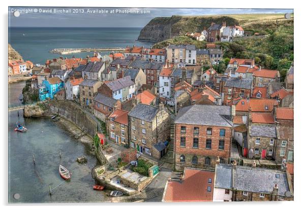 Staithes Village, north Yorkshire Acrylic by David Birchall