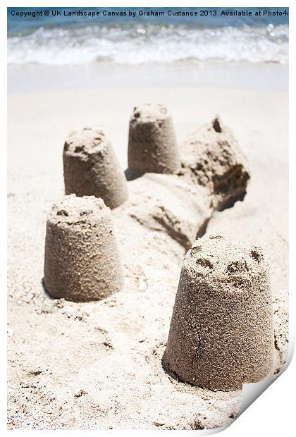 Sandcastles Print by Graham Custance