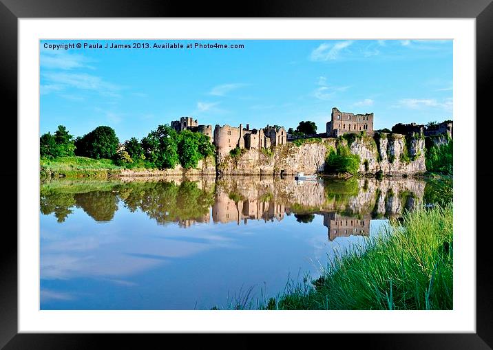 Chepstow Castle Framed Mounted Print by Paula J James