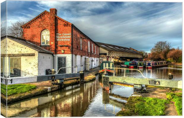 Chester Urban Waterways Canvas Print by Pete Lawless