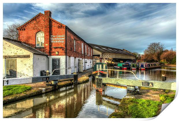 Chester Urban Waterways Print by Pete Lawless