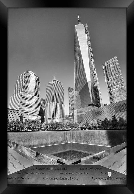 9/11 memorial Framed Print by Martin Patten