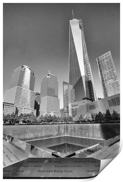 9/11 memorial Print by Martin Patten
