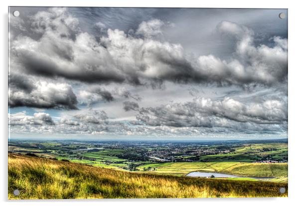 View over Rochdale Acrylic by Darren Eves