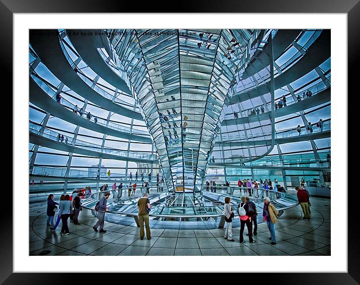 Reichstag dome Framed Mounted Print by Jo Beerens
