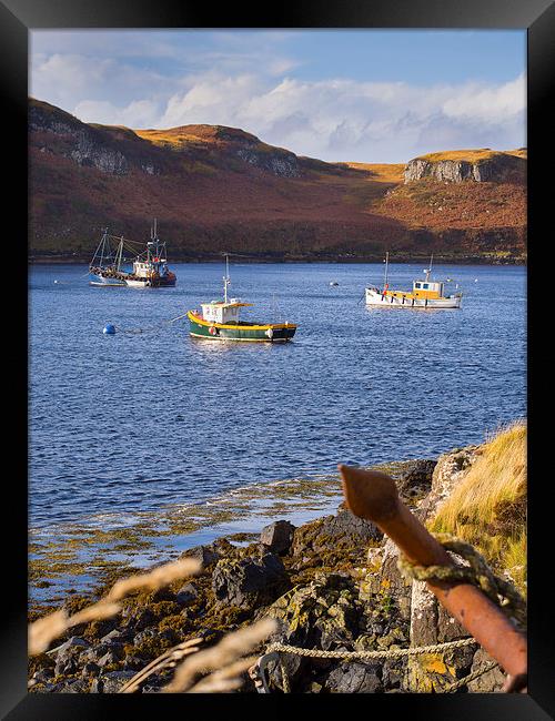 Skye Fishing Boats, Skye, Scotland, UK Framed Print by Mark Llewellyn