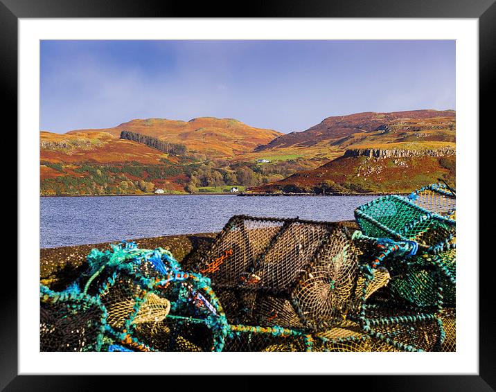 Skye Fishing Pots, Skye, Scotland, UK Framed Mounted Print by Mark Llewellyn
