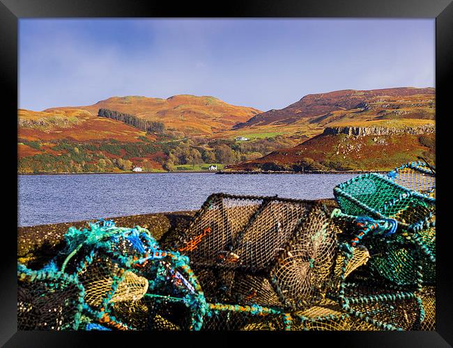 Skye Fishing Pots, Skye, Scotland, UK Framed Print by Mark Llewellyn