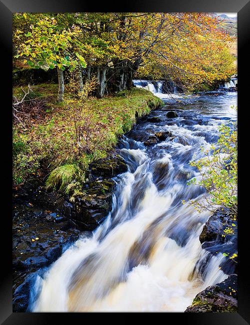 Glenbrittle Waterfall, Skye, Scotland, UK Framed Print by Mark Llewellyn