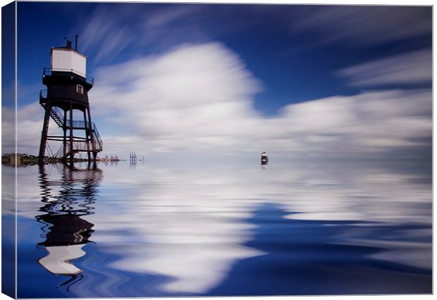 Dovercourt Essex Lighthouse Canvas Print by David French