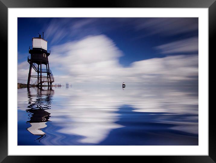 Dovercourt Essex Lighthouse Framed Mounted Print by David French