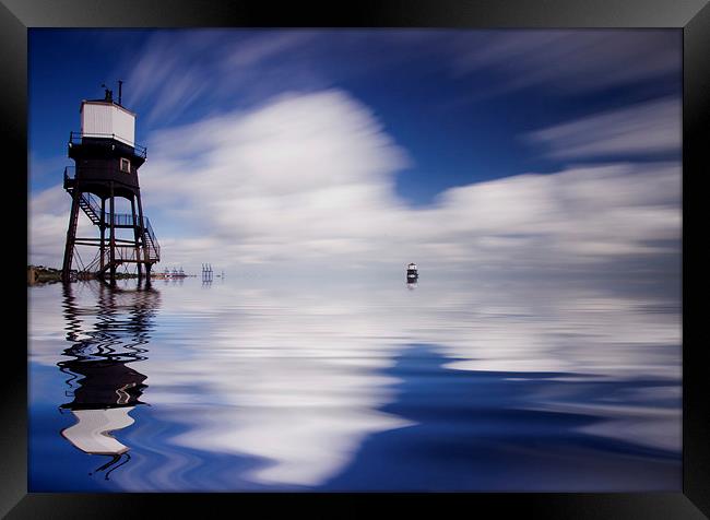 Dovercourt Essex Lighthouse Framed Print by David French