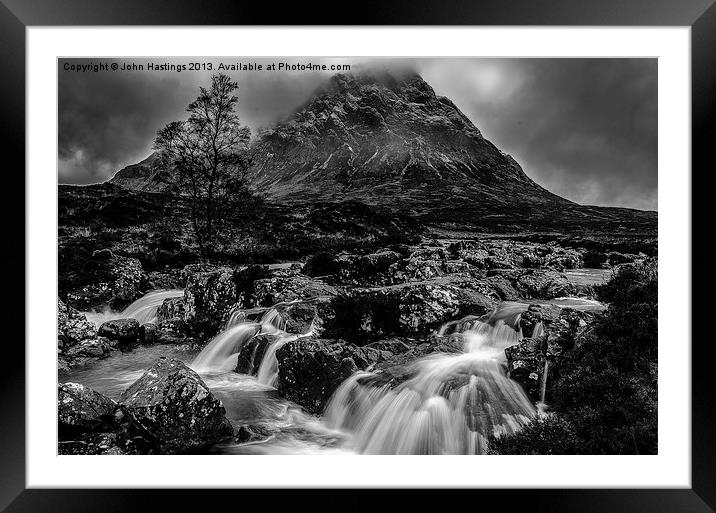 The Majestic Stob Dearg Framed Mounted Print by John Hastings