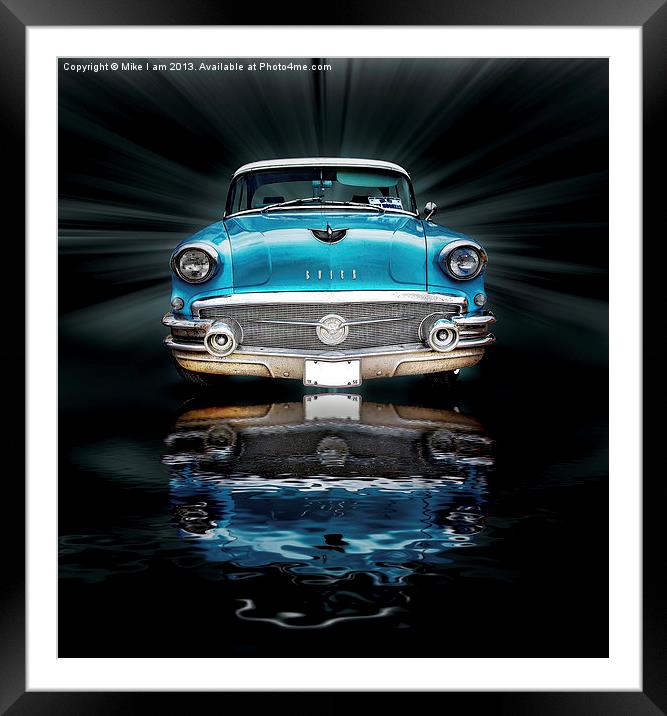 1956 Buick special 2 door hardtop. Framed Mounted Print by Thanet Photos