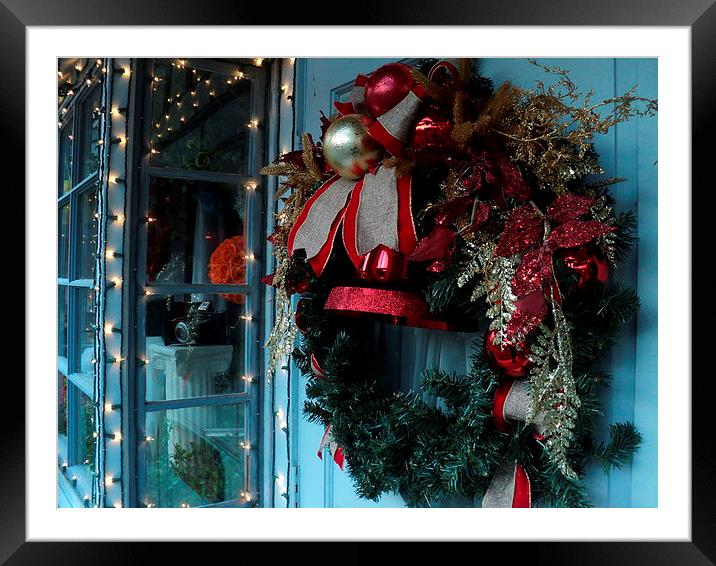 Wreath  at the Store Framed Mounted Print by Pics by Jody Adams
