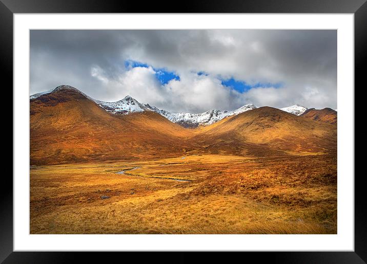 Distant Snow Framed Mounted Print by David Hare