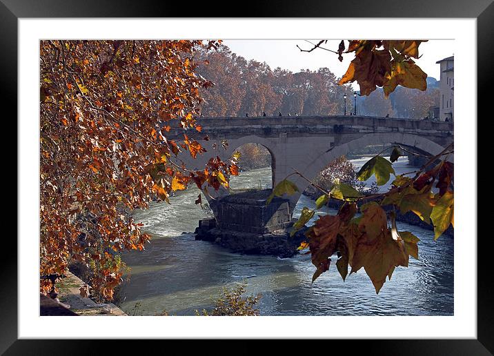 Ponte Fabricio Framed Mounted Print by Tony Murtagh