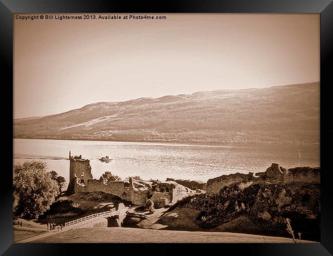 Urquhart Castle , Loch Ness Framed Print by Bill Lighterness