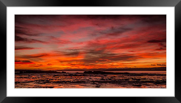 Culross Sunrise Framed Mounted Print by Mike Dow